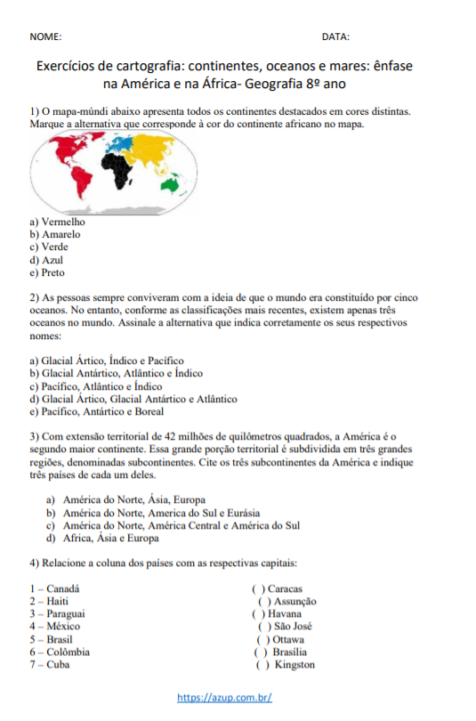 TUDO DE GEOGRAFIA: ATIVIDADE / EXERCÍCIO DE GEOGRAFIA SOBRE FLUXOS