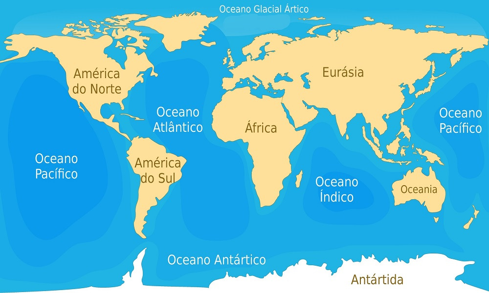 Cartografia: continentes, oceanos e mares 3